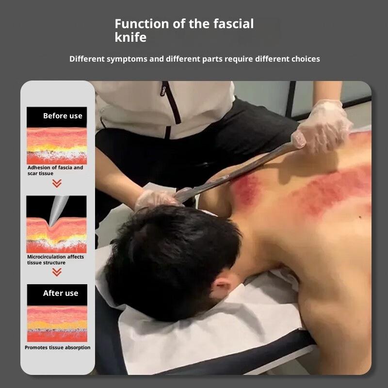 1 Stück Gua Sha Schabmassagegerät für große Muskeln Weichteilmobilisation 304 Edelstahl Faszienschaber M Guasha-Therapie