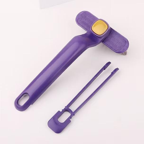 

Многофункциональная нажимная щетка для обуви с добавлением жидкости для домашнего использования, износостойкая и ухаживающая swivel brush фиолетовый