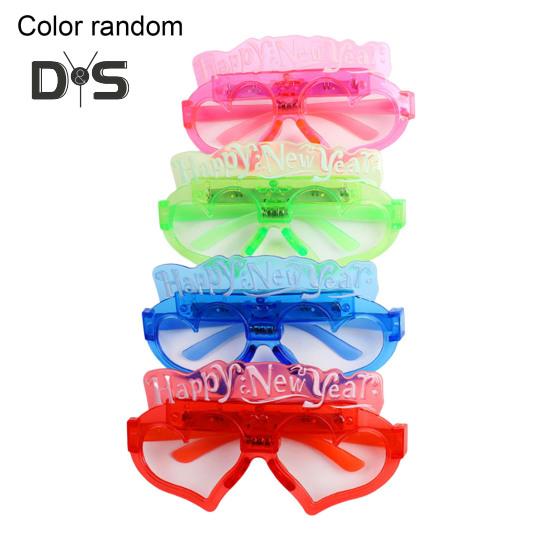 2025 Christmas Glasses Sequin 3 Flashing Modes LED Light Up 2025 New Year Photo Prop Anti-slip Unisex Holiday Themed Party Atmosphere Activator
