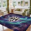 Juventus FC Design Crystal Velvet Rug Soft Decorative Mat for Bedroom Entrance