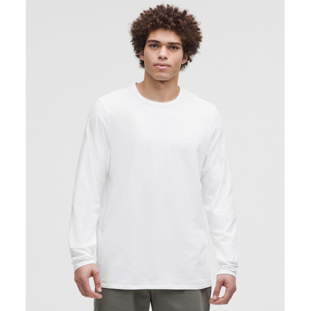

Lululemon Organic Cotton Classic Fit Long Sleeve Shirt White XXL