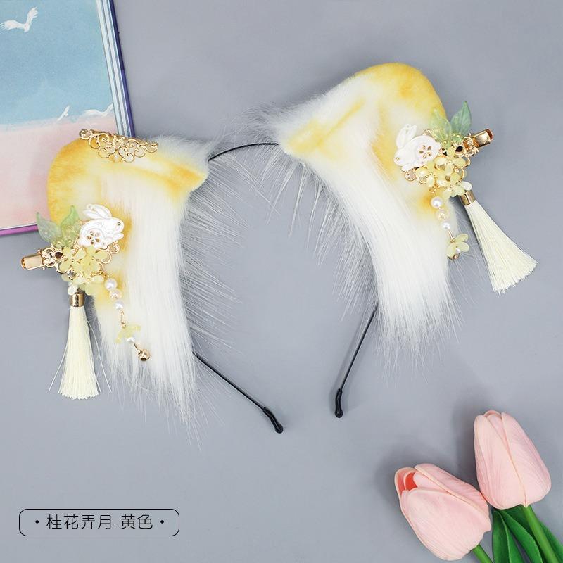 Kitten hair accessories cat ears headgear lolita girl cat ear headband comics cos simulation animal ear headband
