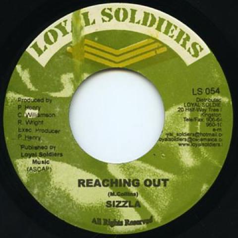 

7inch Record SIZZLA - Reaching Out Loyal Soldiers 2006 Jamaica Reggae, Ska & Dub