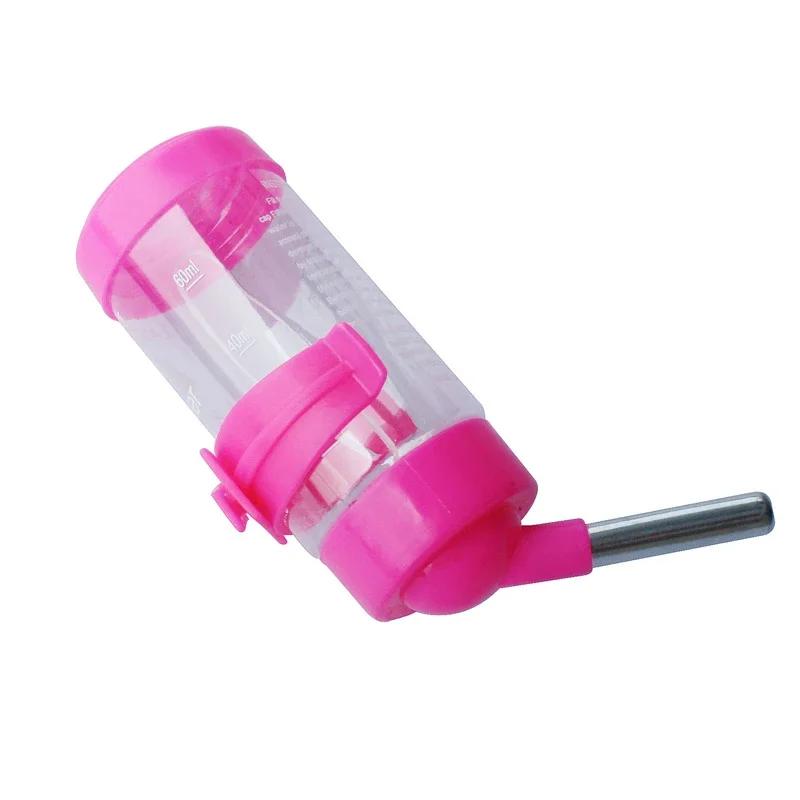 Hanging Pet Drinking Head Pipe Fountain Plastic Water Bottle Dispenser Feeder for Hamster, Dog, Guinea Pig, Squirrel, Rabbit