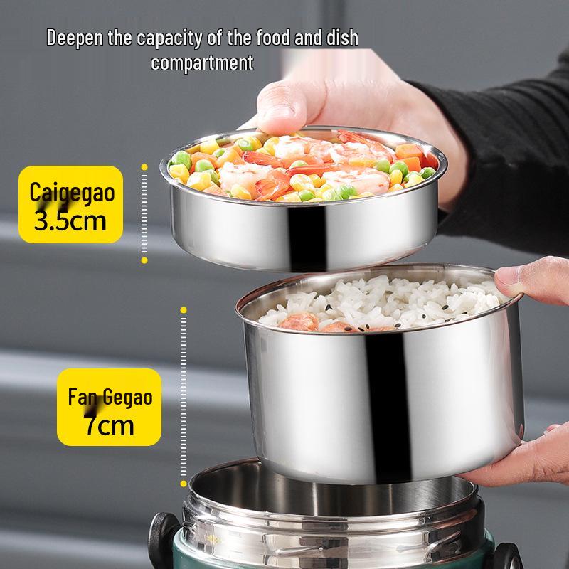 Mi Bi Nuan 304 Stainless Steel Insulated Lunch Box for Office and Students