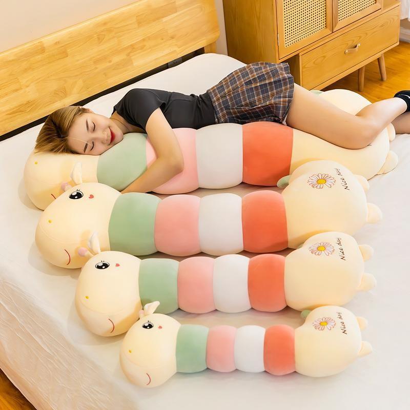 Plush Rainbow Giraffe Toy Soft Stuffed Doll Kids Birthday Gift Home Decoration