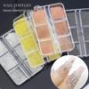 6-Grid Nail Art Set: Mini Steel Ball Decorations for DIY Nail Design