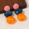Koreans Design Niche Vintage Hars Geometrisch Raffia Bloem Elegante Minimalistische Hangende Oorbellen Voor Vrouwen Mode Sieraden