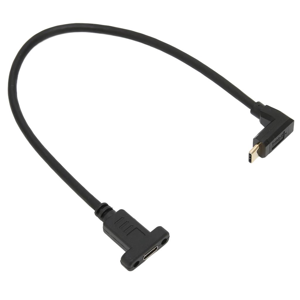 TypeC Male to Female Extension Cable USB3.1 Stable Fast TypeC Male to Female Adapter with Panel Mount Screw Hole