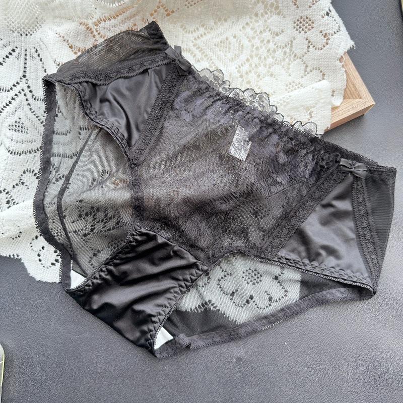 Ladies Spring Summer Mesh Lace Sexy and Cute Jacquard Panties