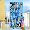 Bluey Beach Towel Soft Durable Quick-Dry Comfortable Lightweight