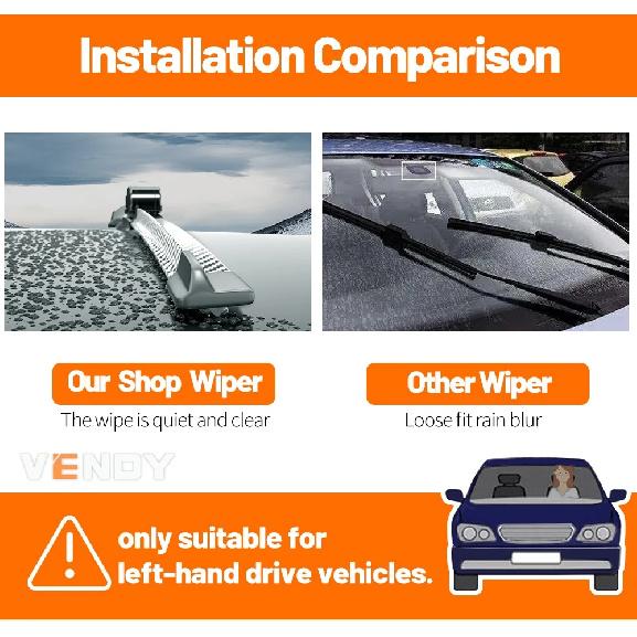 For Hyundai Starex H1 2007-2023 2010 2014 2015 2016 2017 2018 2019 2020 2021 2pcs Front Windshield Wiper Blades Windscreen Wiper