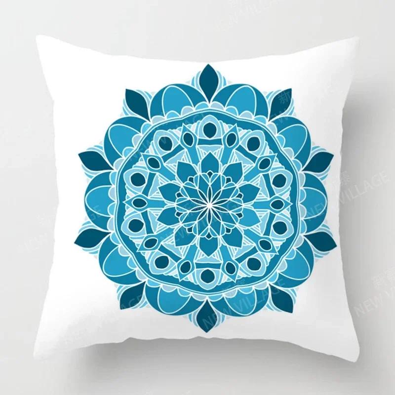 Fall Home Decor Autumn Living Room Throw Pillow Cover Sofa Boho Cushion Cover Mandala