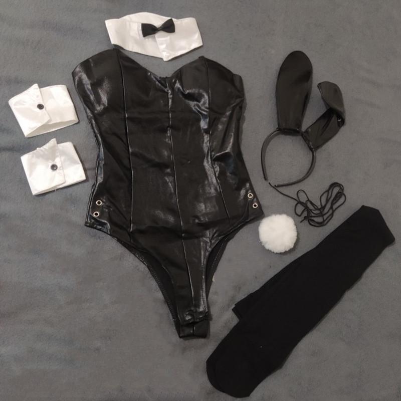 Anime Seishun Buta Yarou wa Bunny Girl Senpai no Yume wo Minai Cosplay Kostým Dívky Sexy Roztomilý Králík z umělé kůže Hallowe