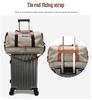 Trolley Handle Travel Bag: Large Capacity, Wet/Dry Separation, Print Logo, Independent Shoe Compartment