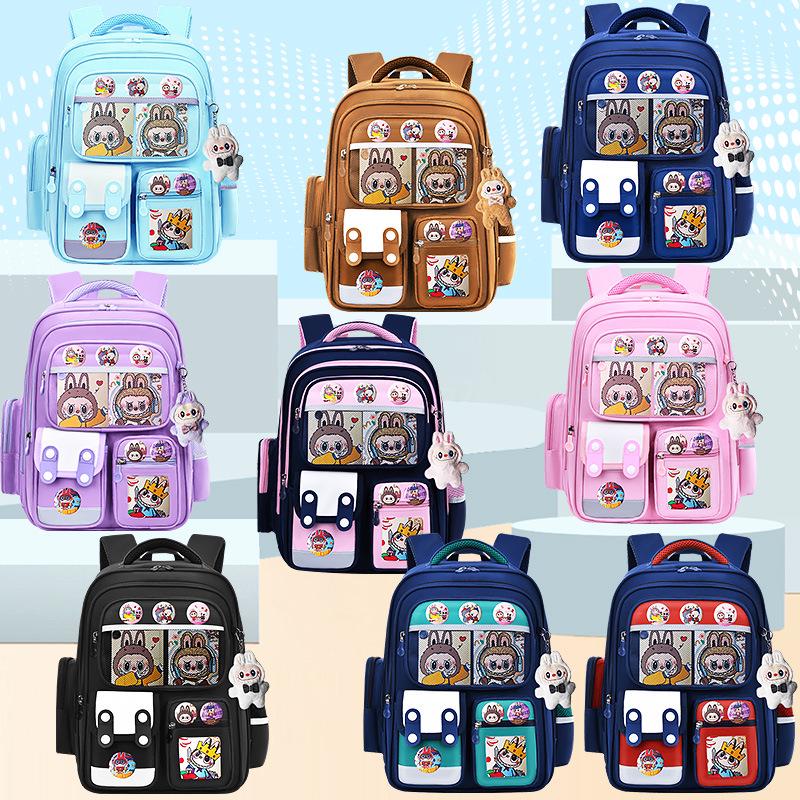 Lightweight Large Capacity Backpack for Grade 1-6 Students, Boys or Girls