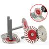 1/2/3pcs 40mm Diamond Cutting Disc 6mm Shank Circular Saw Blade For Wood Metal Stone Granite Marbl