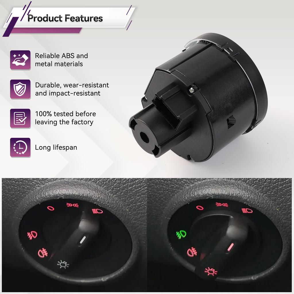 Scheinwerfer Licht Nebelscheinwerfer Steuerschalter 1K0941431Q Für VW Golf MK5 Caddy Jetta Touran 1T Passat EOS 1K0 941 431Q 1T0941431C