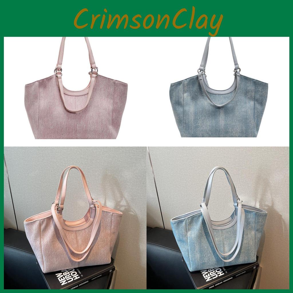 Color Simple Solid Ladies Bag Zipper Closure Interior Pockets Casual Bags Travel