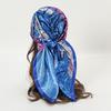 New Painting Style Female Luxury Square Scarf for Women Silk Satin Shawl Hijab Casual Soft Wrap Hair Band Ribbon Headband Turban