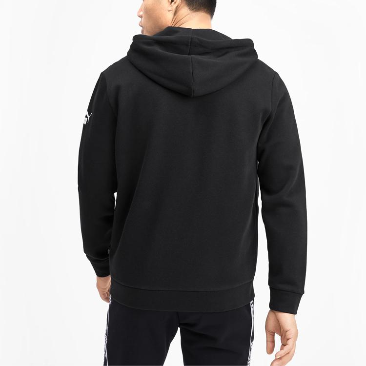 Puma Casual Sports Print Zip Hoodie Jacket Men Outerwear Black 580433-01