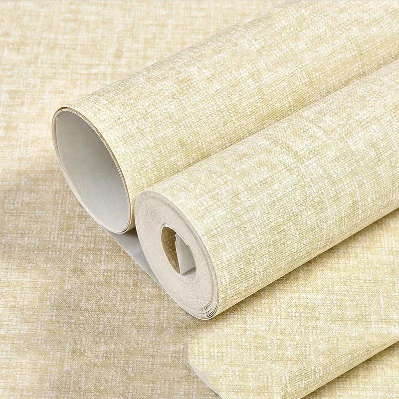 Solid Simple Modern Metallic Wallpaper Roll Cement Concrete Texture Wall Papers Bedroom Living Room Clothing Store Home Decor