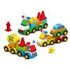 Large Particles Duploed Car Squad Building Blocks DIY City Cars Educational Bricks Kids Toys For Children Gift