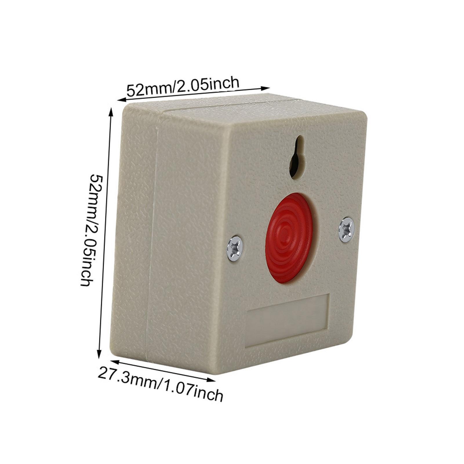 

24V Wired Safe Security Plastic Family Mini Emergency Alarm Panic Push Button Emergency Panic Button Panic Push Button