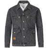 Men Fashion Turn Down Collar Multi Pocket Thickened Casual Denim Jacket