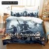 3D Printed NieR Automata Bedding Set Duvet Cover Bed Set Quilt Cover Twin Single Queen King Size Boys Adult Home Textile Decor