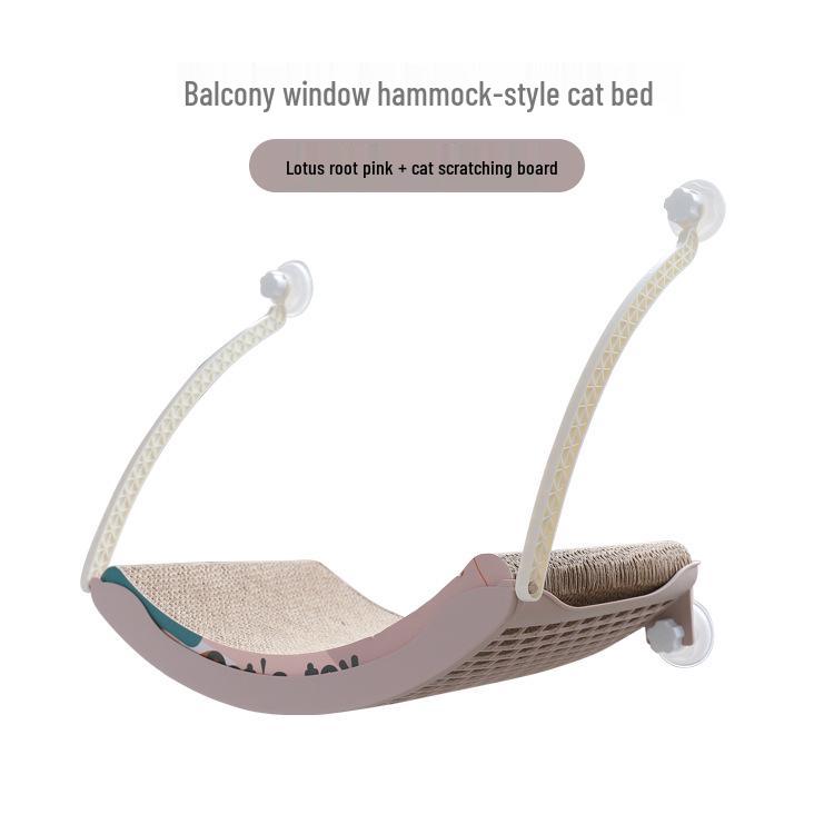 Winter Sunbathing Cat Hammock: Hanging Bed with Suction Cups for Balcony Window