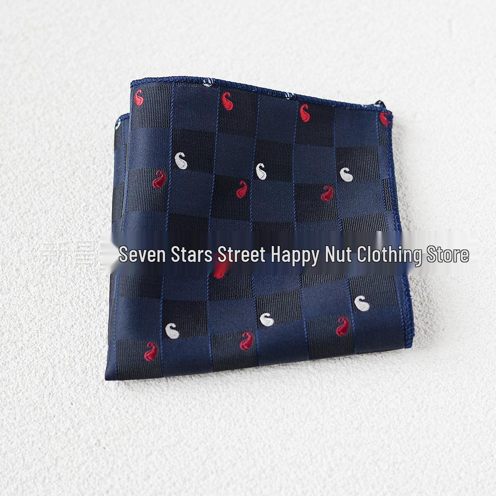 Britischer Retro-Blumen-Einstecktuch: Herren Business-Anzugtaschentuch im koreanischen Stil Formale Kleidung Accessoire
