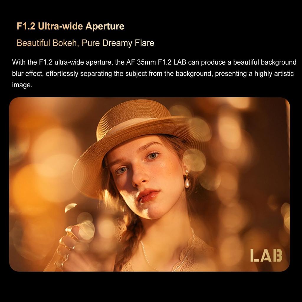 VILTROX 35mm LAB FE Full Frame Lens for Sony AF 35mm FE Autofocus Prime Lens for Sony E Mount A7SIII A7III A7RIII A7IV A7RIV A9 A1 FX3 A7RV ZVE1 A7CR