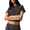 Round Neck Short Sleeve Cropped T-Shirt Women Tops 47G287GCKP