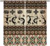 Vintage West Cowboy Window Curtains Rustic Wild West Cowboy Ride Horse and Desert Cactus Window Treatments for Bedroom Living