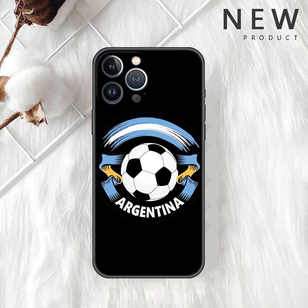 Repubblica Argentina Custodia Per Apple iPhone 11 13 14 12 Pro Max 7 8 XR X 6 5 5S SE 2022 13ProMax Silicone Nero Phone Funda