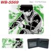 Blue Lock Anime Wallet Colorful Print Bi-fold PU Leather Purse Cartoon Card Holder for Students