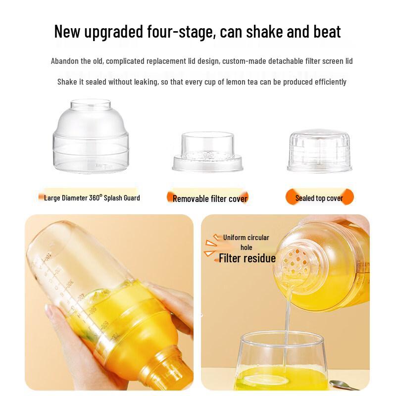ZISIZ Lemon Tea Shaker & Mixing Set