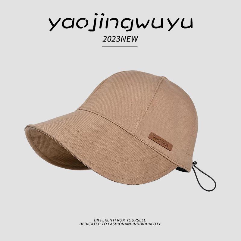 

Zhao Lusi Style 2023 Women s Sunshade Duckbill Fisherman Hat - Large Brim, Sun Protection for Summer хаки