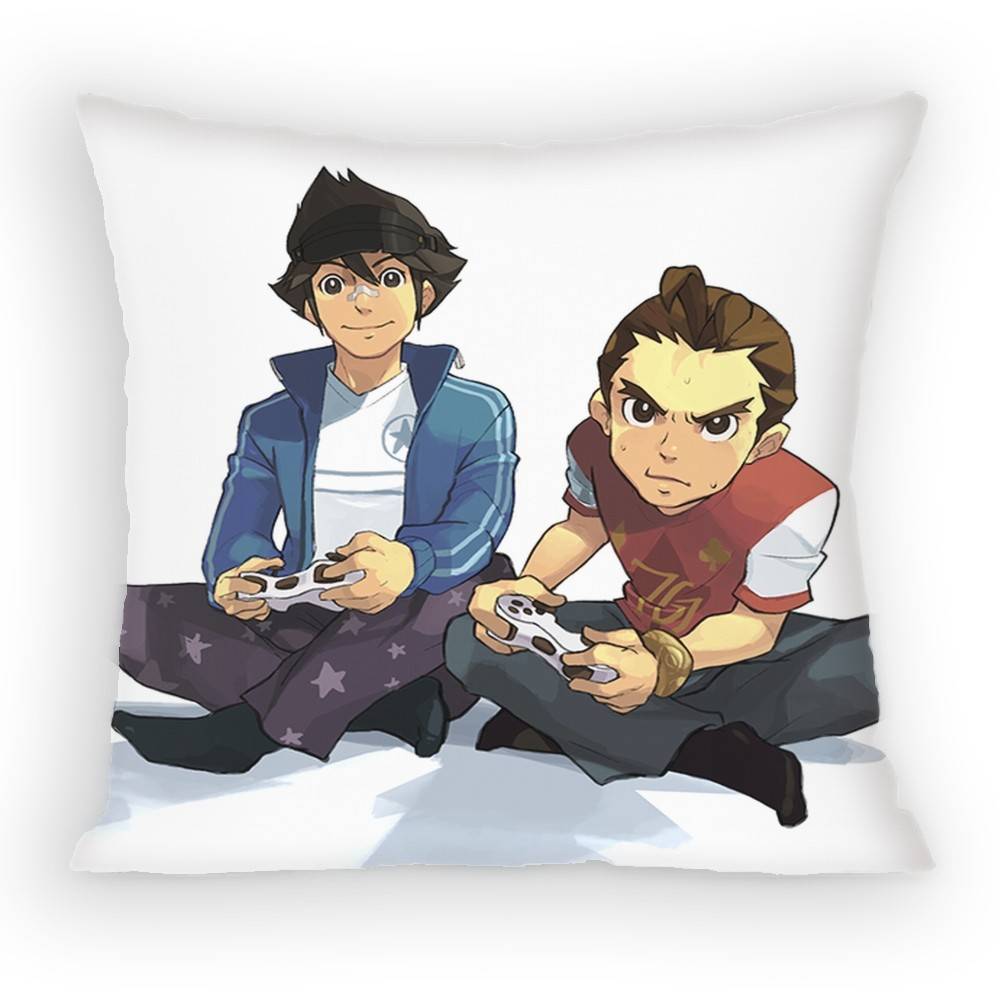 Ace Attorney Apollo Justice Pillow Case Sofa Living Room Bedroom Headboard Backrest Cushion Square Cushion Nap Time