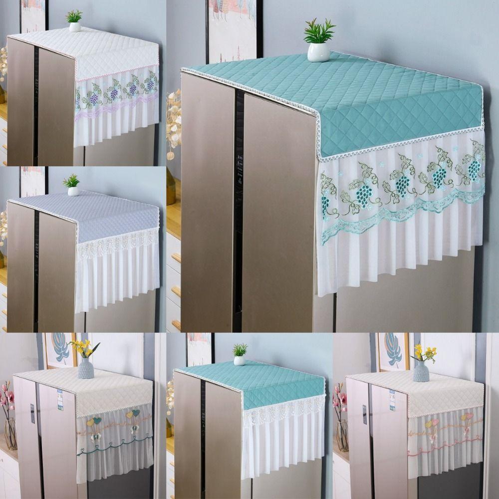 Universal Fit Refrigerator Dust Cover Washable Dust Proof Microwave Oven Cover Multi-functional Protective Cover Home Protection