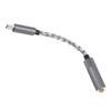 Type C To 4.4mm Headphone Jack Adapter Cable CX31993 Chip Cooperized Silver 384KHz 32bit Type C To 4.4mm Sound Adapter