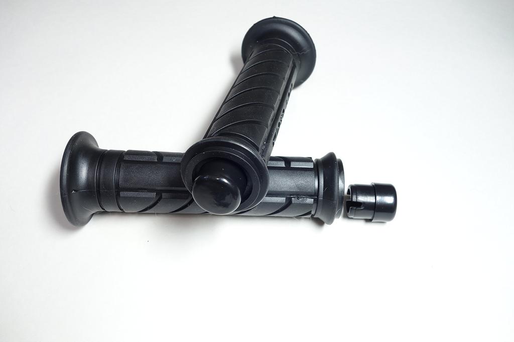 SUPERGRIP SG251 Custom Motorcycle Grip, End: Through, Black, Total Length 5.1 Inches (130 Mm), Bar End Cap Included