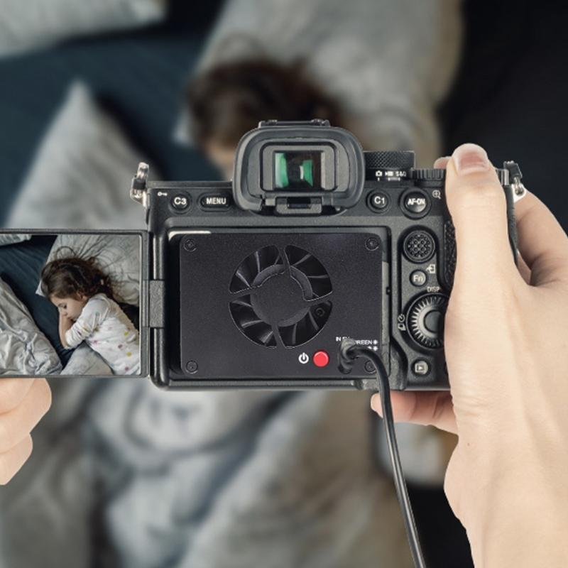 Universal Camera Fan Coolers Cooling Fan Heat Sink for A7M4,A7cIl,ZV11,ZVE10,ZVE1,A6700,R6,Camera For Live Streaming