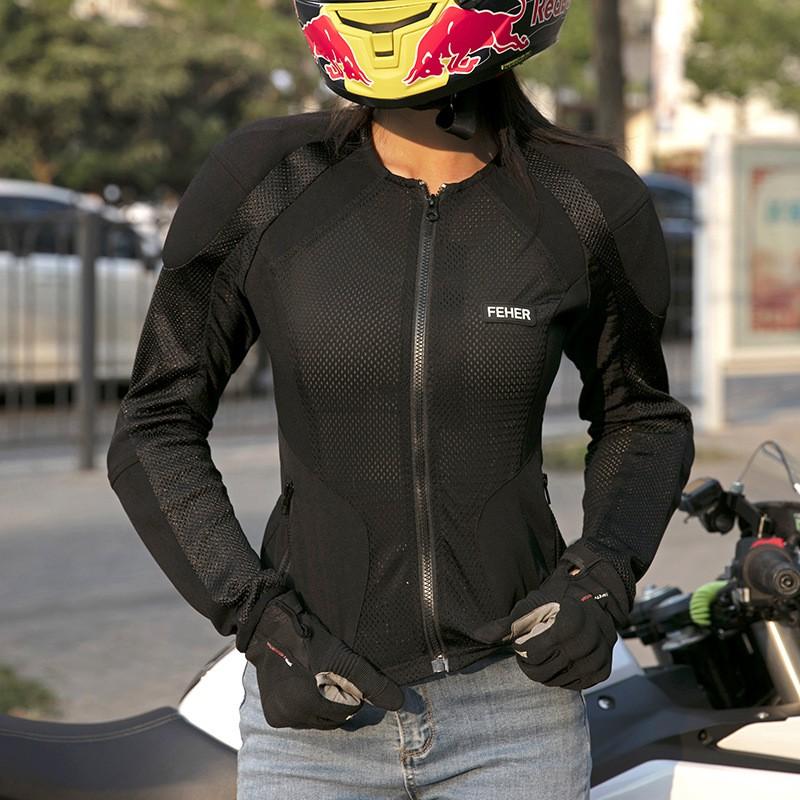 Womens Motorcycle Riding Jacket With CE