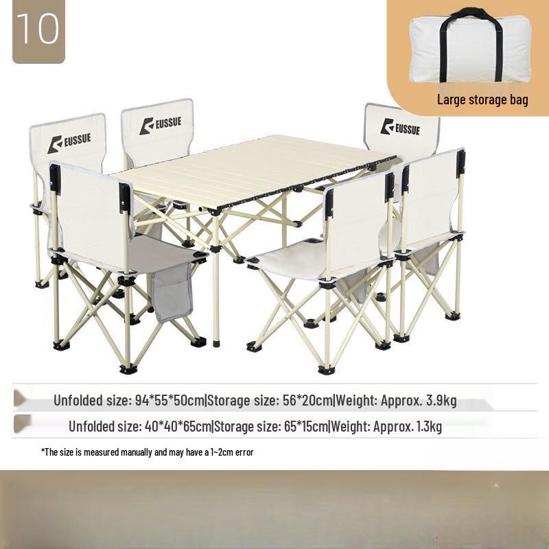 OEING Outdoor Folding Picnic Table and Chair Set
