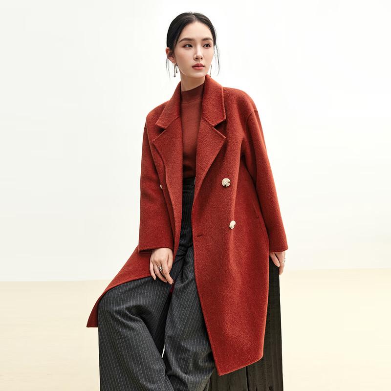 Women's Wool Double-Faced Mid-Length Coat