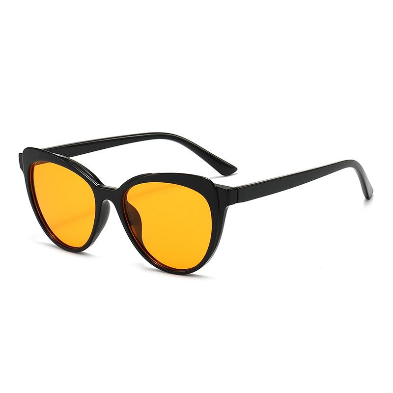 New fashion trend European and American cat eye sunglasses men and women ins concave hip-hop sunglasses