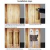 Hidden Gate Hinge Stainless Steel Invisible Door Hinges Concealed Barrel Wooden Box Silver