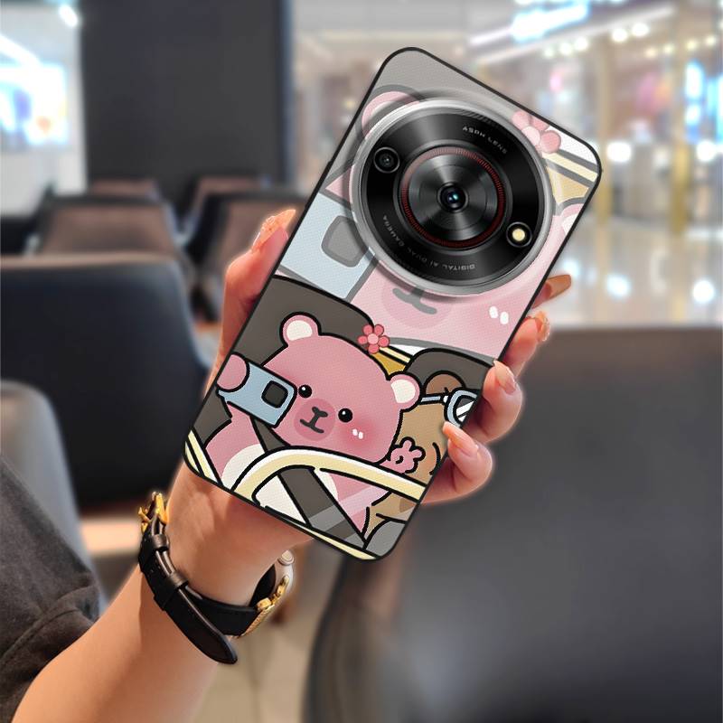 Dirt-resistant Cartoon Phone Case For ZTE Blade A75 5G/Nubia Focus 5G/Calf 5G Phone Pouch Soft case Fashion Design Cute